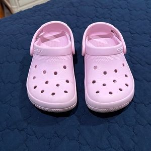 Girl’s Pink Crocs Child Size 12